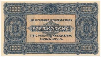 1923. 1000K "B 86 879612", "8 FILLÉR - NYOLC FILLÉR" felülnyomással, nyomdahely ...