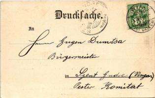 1904 Wil, Wyl (St. Gallen); Jos. Schönberger Kunst & Verlagsanstalt, mein Wohnhaus, Schulhaus un...