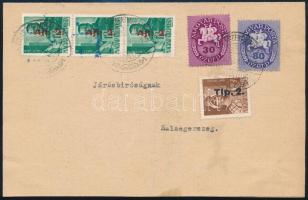 1946 (12. díjszabás) Nyomtatvány 6 db bélyeggel Zalaszentmihályról Zalaegerszegre / Printed matter with 6 stamps