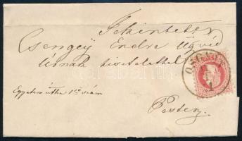 1871 5kr levélen / on cover OSGYÁN - Pest