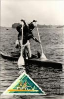Férfi kenu kettes. Képzőművészeti Alap Kiadóvállalat / Mens double canoe + X. Kajak-Kenu I. Úszó- és Vízilabda Világbajnokság Budapest 1973. XII. 29. So. Stpl.