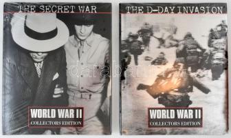 Word War II Collectors Edition két kötete: The Secret War, The D-Day Invasion. Angol nyelven. Bontatlan kiadói zsugorfóliában, szép állapotban.