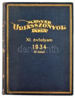 1934 Magyar Úrasszonyok Lapja XI. évf. II. kötet, egészvászon kötésben.