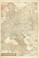 1942 Európai Oroszország térképe. 1 : 5.000.000. Kiadja a M. Kir. Honvéd Térképészeti Intézet. Hajtva, 93x62,5 cm