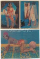 8 db MODERN erotikus 3D dimenziós motívum képeslap vegyes minőségben / 8 modern erotic dimensional (3D) motive postcards in mixed quality