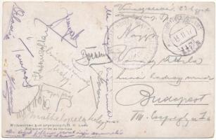 1917 Sanna / Polish art postcard, horse-drawn sled s: Fr. Zajchowski (EK)