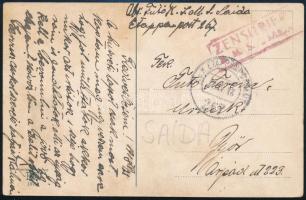 1918 Tábori posta képeslap / Field postcard S.M.S. SAIDA