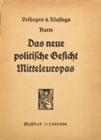 Velhagen & Klasings Das neue politische Geschicht Mitteleuropas. 100x90 cm Borítóval