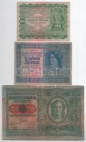 Ausztria 1919. (1902) 100K, vízszintes "DEUTSCHÖSTERREICH" felülbélyegzéssel, mindkét olda...