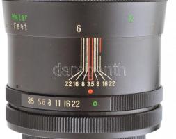 Vivitar 200mm, 1: 3.5, auto-telephoto objektív, sorozatszámmal (no. 28424155), eredeti kopott tokban...