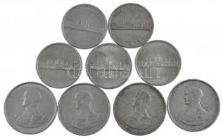 1943. 5P Al "Horthy Miklós születésének 75. évfordulója" (4db) + 1945. 5P Al "Parlame...