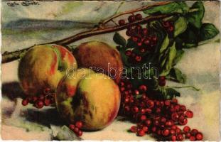 Italian still life art postcard. Ballerini & Fratini 278. s: Carlo Chiostri