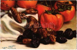 Italian still life art postcard. Ballerini & Fratini 289. s: Carlo Chiostri