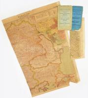 cca 1914-1918 4 db első világháborús katonai térkép.