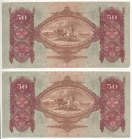 1932. 50P (2x) sorszámkövetők "D 064 016682 - D 064 016683" T:II 
Adamo P14