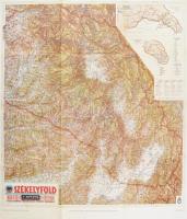 Székelyföld térképe, modern reprint, hajtva, 82,5x67 cm