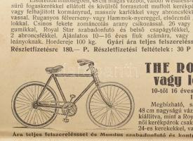 1936 Láng Jakab és FIa kerékpár alkatrész kereskedés árjegyzéke