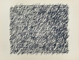 Vera Molnár (1924-): Anyám levelei I-VI. Szitanyomat, papír. Jelezve balra lent laponként: 37/40. Je...