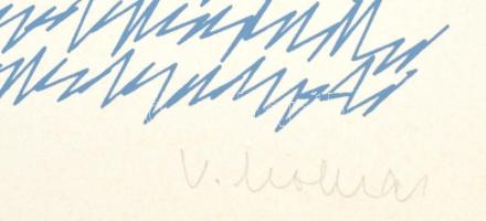 Vera Molnár (1924-): Anyám levelei I-VI. Szitanyomat, papír. Jelezve balra lent laponként: 37/40. Je...