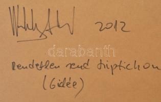 Wolsky András (1969-): Rendetlen rend triptichon (2012). Giclée nyomat, papír, számozott (9/20). Hát...