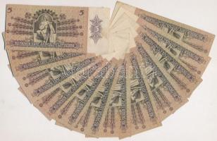 1939. 5P (12x) mind különféle sorozatszámmal T:II-,III 
Adamo P6