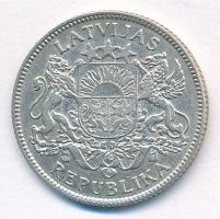 Lettország 1924. 1L Ag T:2 
Latvia 1924. 1 Lats Ag C:XF
Krause KM#7