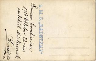 1914 Lovcsen bombázása az SMS Radetzky fedélzetéről október 22-én / K.u.k. Kriegsmarine / WWI Austro...