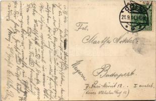 1914 Die Vernichtung des Luftkreuzers Z II am Webersberg bei Weilburg a/Lahn am 25. April 1910 / Lez...