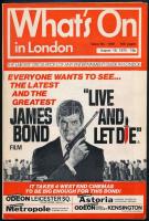 Leslie Charteris: Enter the Saint. A Saint Novel. New York,én.,Fiction Publishing Co. Angol nyelven. A borítón Roger Moore-ral. Kiadói papírkötés. + 1973 Whats on in London. August 10, 1973. A borítón Roger Moore-ral, Live and Let Die. James Bond film felirattal.