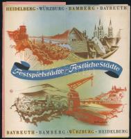 cca 1939 Bayreuth, Festspielestädte - Festliche Städte, német idegenforgalmi prospektusok