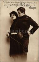 1915 Vívó pár / Fencing couple