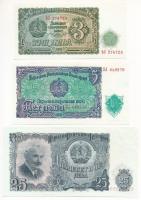 Bulgária 1951. 3L + 5L + 25L + 200L T:I,I-  Bulgaria 1951. 3 Leva + 5 Leva + 25 Leva + 200 Leva C:UNC,AU