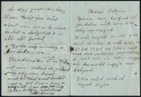 1916-1917 a M. kir. Erdélyi Portyázó Zászlóalj igazolása és levél a zászlóalj egyik katonájához tart...