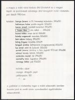 Makói mappa, 1980, 3.. Hajas Tibor, Banga Ferenc, Bálványos Huba, Benes József, Karsai Ildikó, Károl...