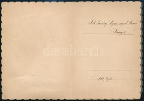 1909 Mai és Társa. Férfi fotója, különleges kinyitható fényképtartóban 13x9 cm