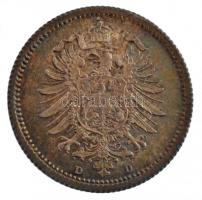 Német Birodalom 1875D 20Pf Ag T:2 patina
German Empire 1875D 20 Pfennig Ag C:XF patina
Krause KM#5