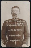 Ötvös Imre vezérőrnagy (Átány, 1850-1920), keményhátú fotó, vágott karton, 10,5×6,5 cm