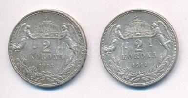 1913KB 2K Ag "Ferenc József" (2x) T:1-,2 egyiken patina
Adamo K6