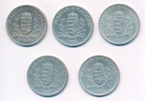 1926-1939. 1P Ag (5xklf) teljes sor! T:1-,2
Adamo P6