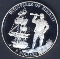 Kiribati 1996. 5$ Ag "Kiribati felfedezése" T:PP Csak 15.000db!