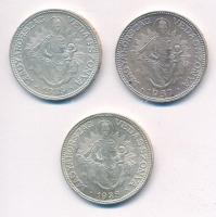 1937-1939. 2P Ag Madonna (3xklf) T:1-,2 kis patina  Adamo P7