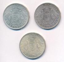 1937-1939. 2P Ag "Madonna" (3xklf) T:1-,2 kis patina 
Adamo P7