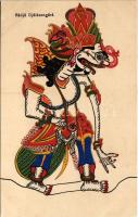 Radja Djalasengara / Indonéz művészlap / Indonesian art postcard. Uitgave H. van Ingen, Soerabaia (Surabaya)