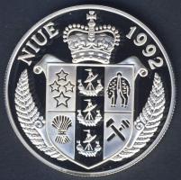 Niue 1992. 10$ Ag "The Resolution-hajó" T:PP Csak 15.000db!