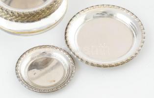 Asztali pralinés készlet. Fém, kopásnyomokkal, m: 17 cm