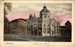 Temesvár, Timisoara; Gyárváros, Izraelita templom, zsinagóga / Synagoge / synagogue (fl)