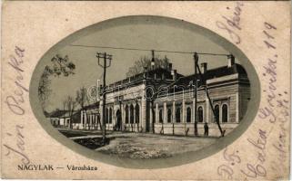 1923 Nagylak, Nadlac; Városháza. Weisz Márk kiadása / town hall (r)