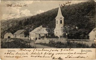 1906 Menyháza, Monyásza, Moneasa; Parókia és templom / Parochia / church and parish (b)