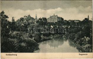 1917 Segesvár, Schässburg, Sighisoara; látkép. W. Nagy kiadása / general view (Rb)