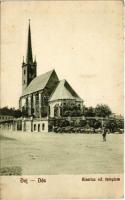 1925 Dés, Dej; Biserica ref. / Református templom. Goldstein kiadása / Calvinist church (EK)